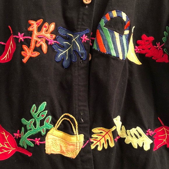 Michael Simon-  Large cotton embroidered jacket - Picture 2 of 6